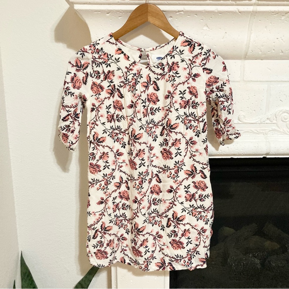 Girls Floral Dress Size Medium M 8